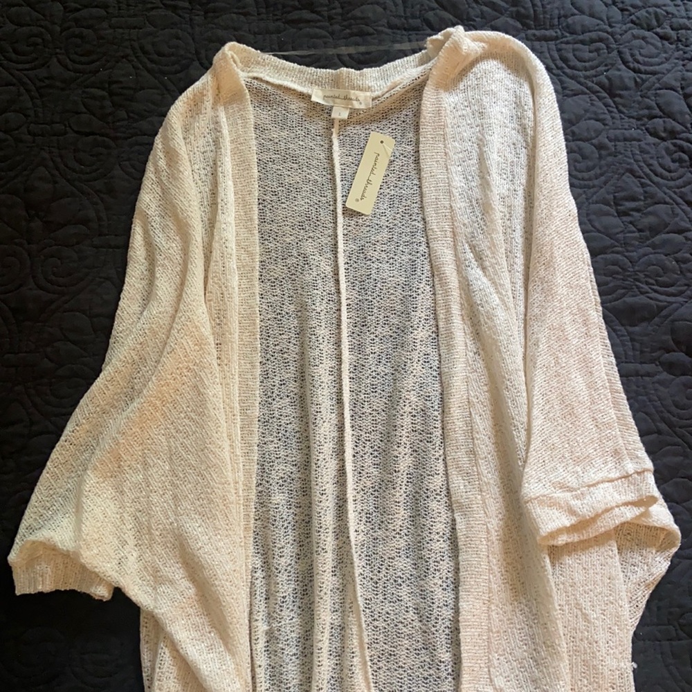 Painted Threads cream kimono cardigan